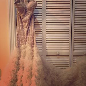 Marchesa Notte Blush Modern Wedding Dress